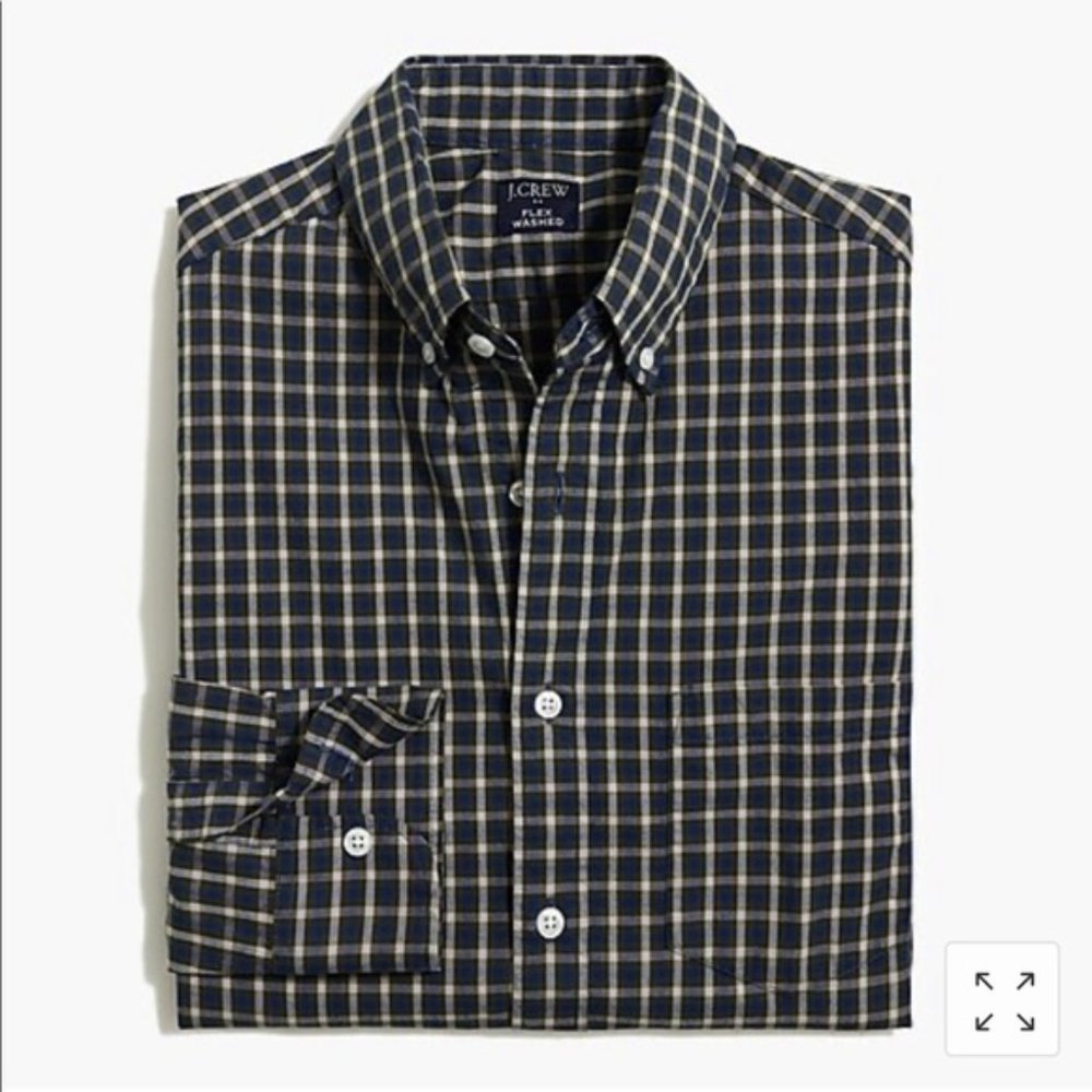 NWOT J. Crew Slim Flex Washed Shirt